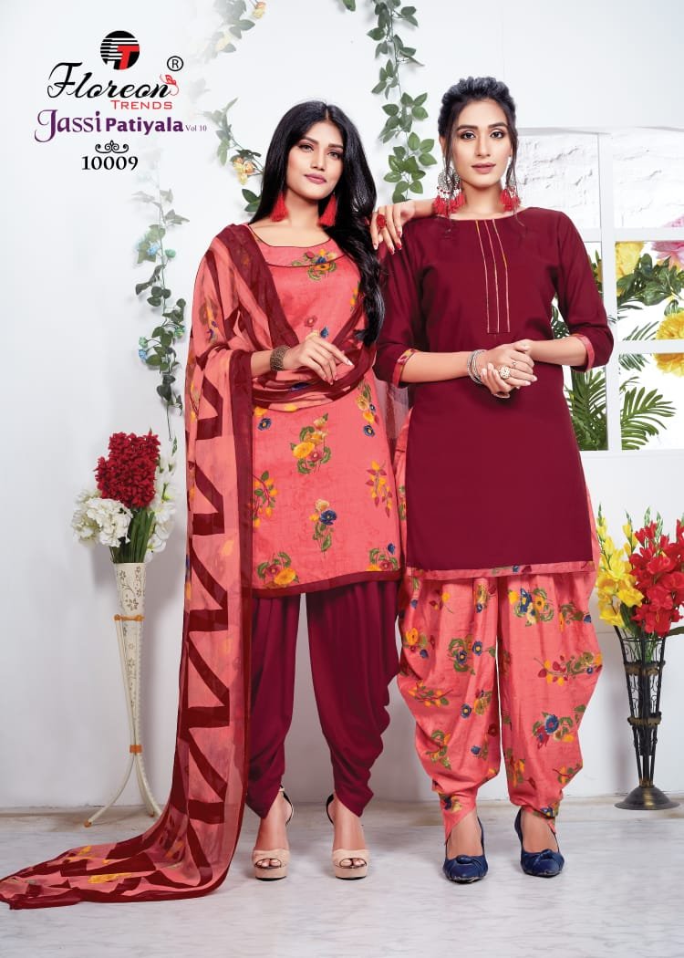 Jassi Patiyala Vol 10 Floreon Trends Wholesale Dress Material ...
