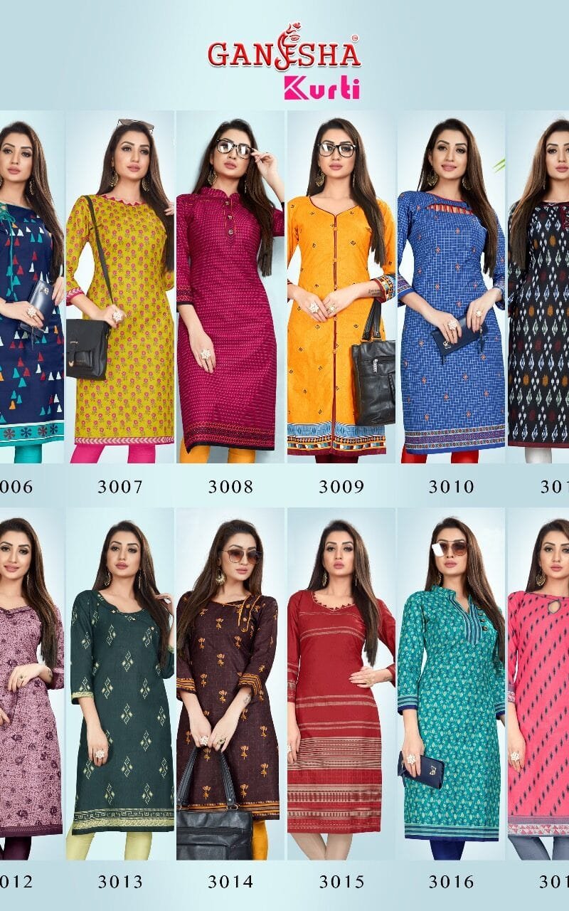 Ready To Wear Ganesha Kurti Vol 3 Stitched Kurti Wholesale