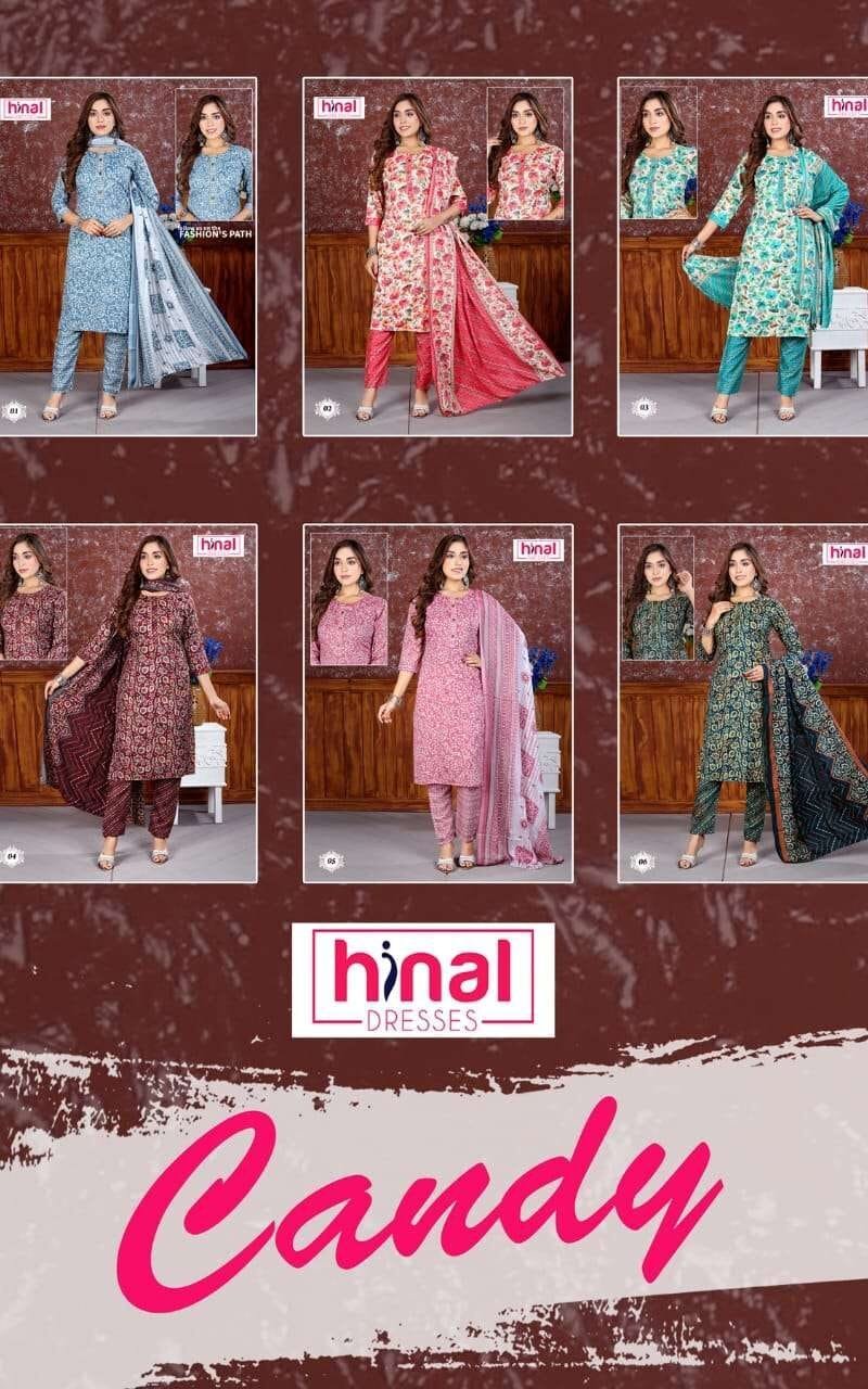 Hinal Candy Heavy Capsule Print Kurti Bottom Dupatta