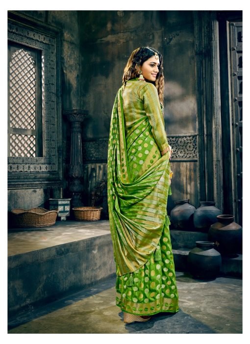 Bansidhar Fabrics Morpankh Georgette Saree with Jecard Blouse