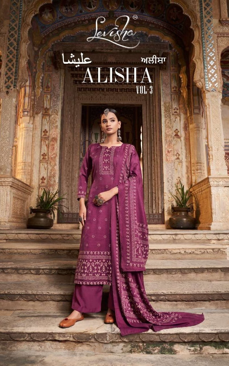 Alisha Vol 3 Levisha Pashmina Suits Wholesale Online