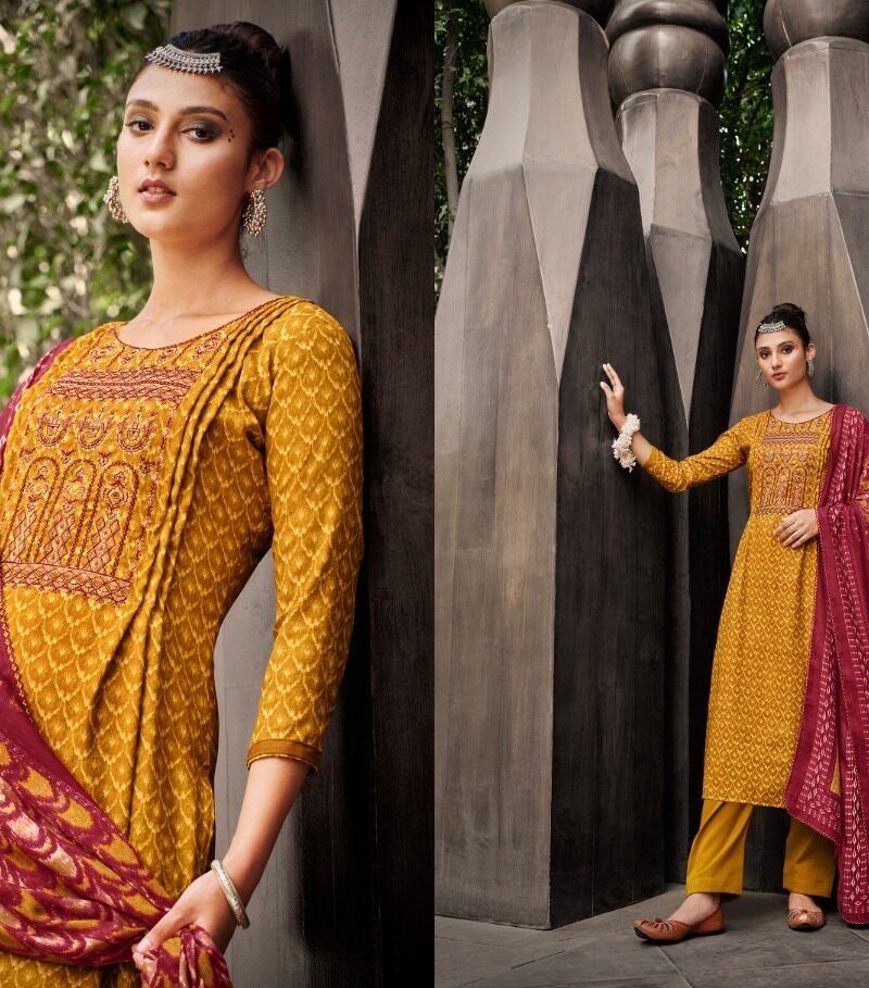 Amanda Zulfat Pashmina Suits Wholesale Online