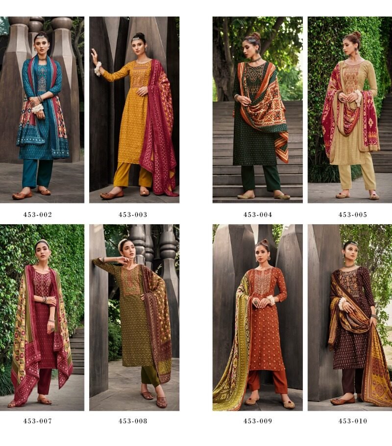 Amanda Zulfat Pashmina Suits Wholesale Online