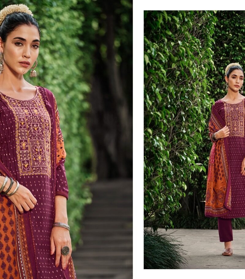 Amanda Zulfat Pashmina Suits Wholesale Online