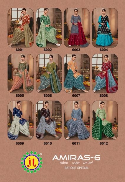 Amiras Vol 6 JT Wholesale Cotton Dress Material