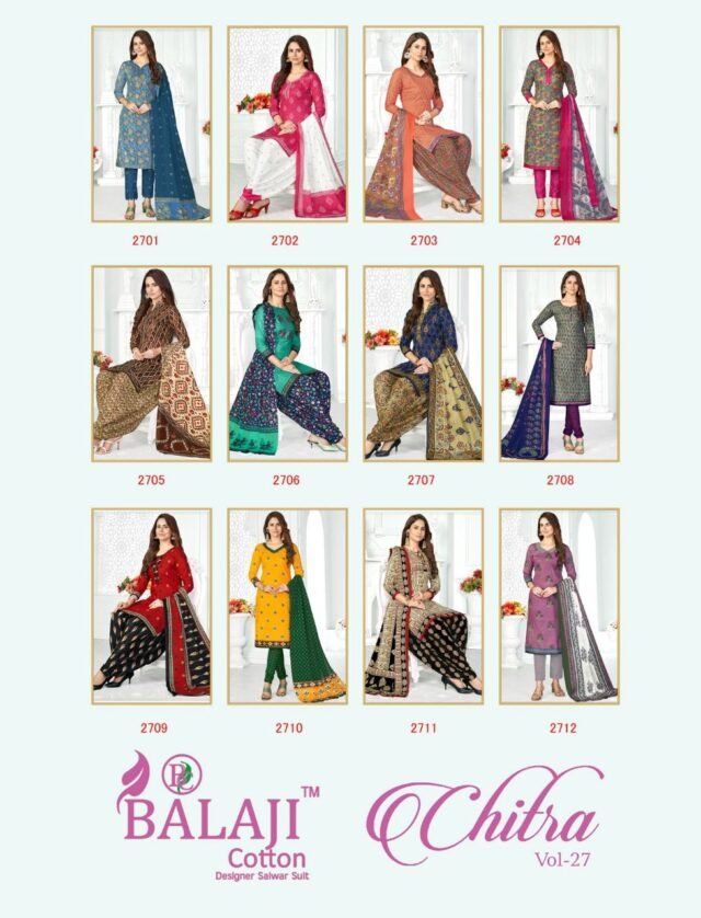 Balaji Chitra Vol 27 Wholesale Cotton Dress Material