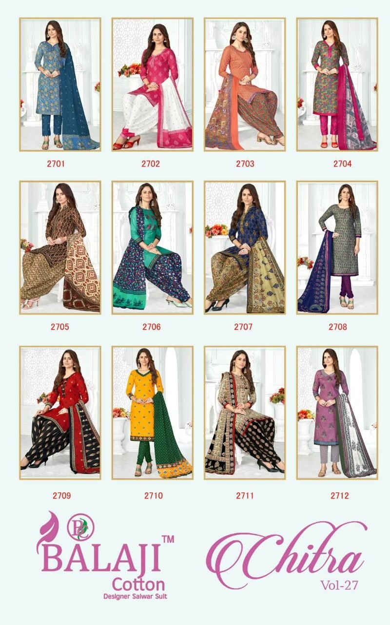 Balaji Chitra Vol 27 Wholesale Cotton Dress Material