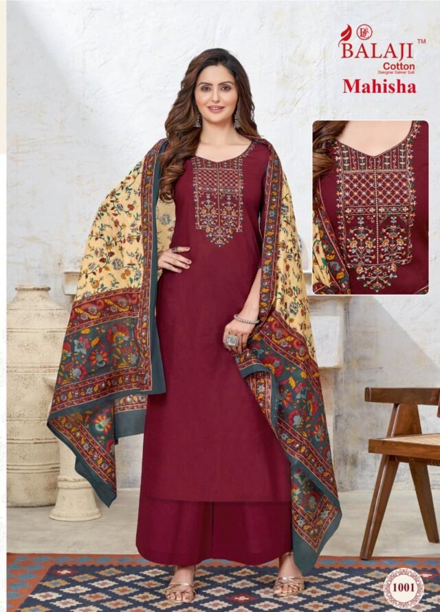 Balaji Mahisha Vol 1 Wholesale Cotton Dress Material