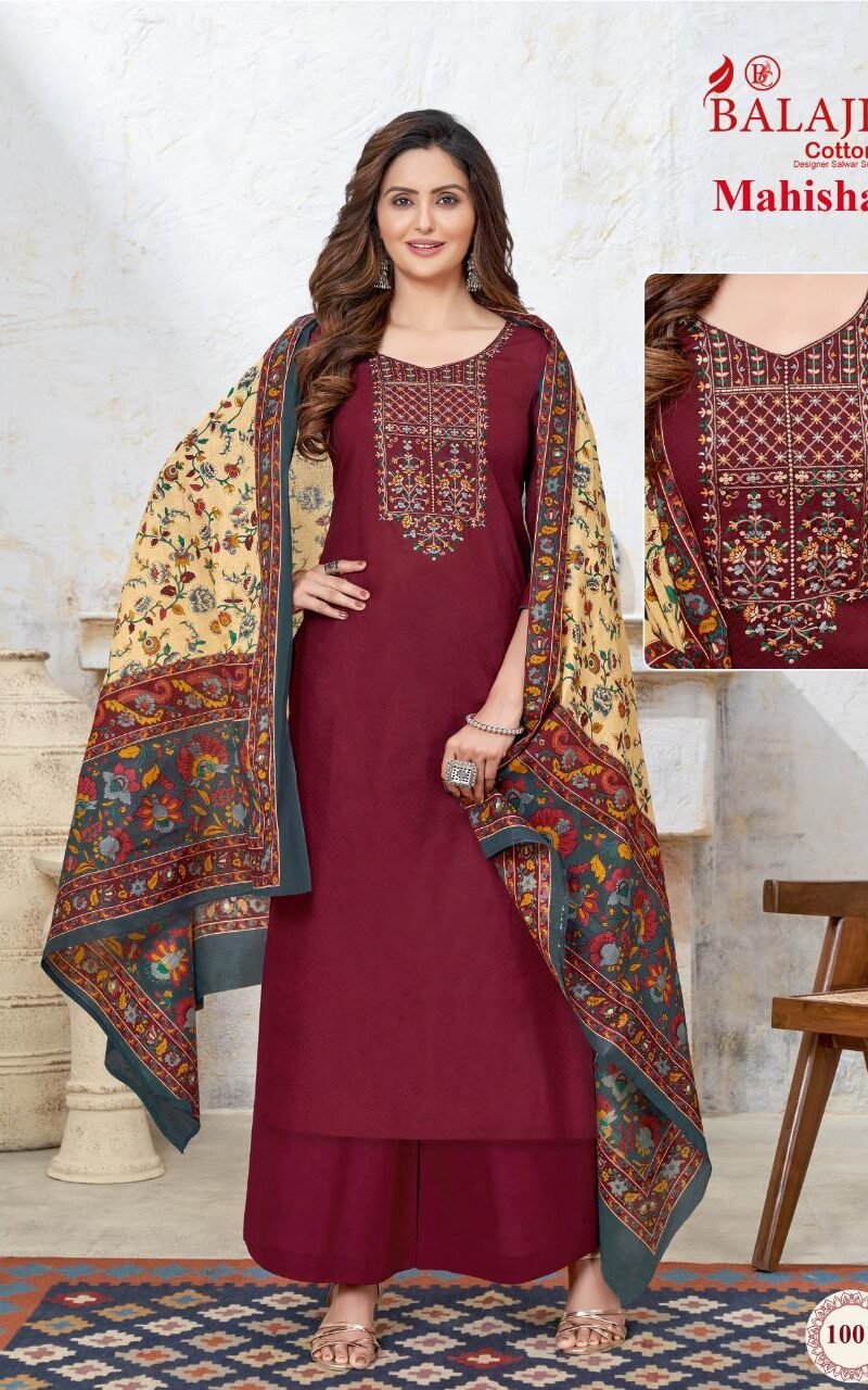 Balaji Mahisha Vol 1 Wholesale Cotton Dress Material