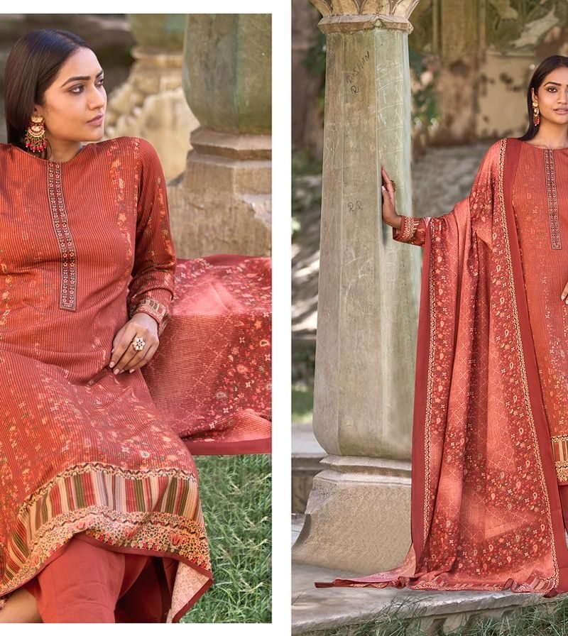 Be-Shumaar Sadhana Fashion Pashmina Suits Wholesale Online