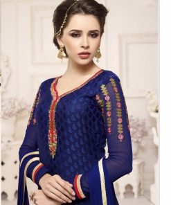 Blue Elegant Pakistani Suits