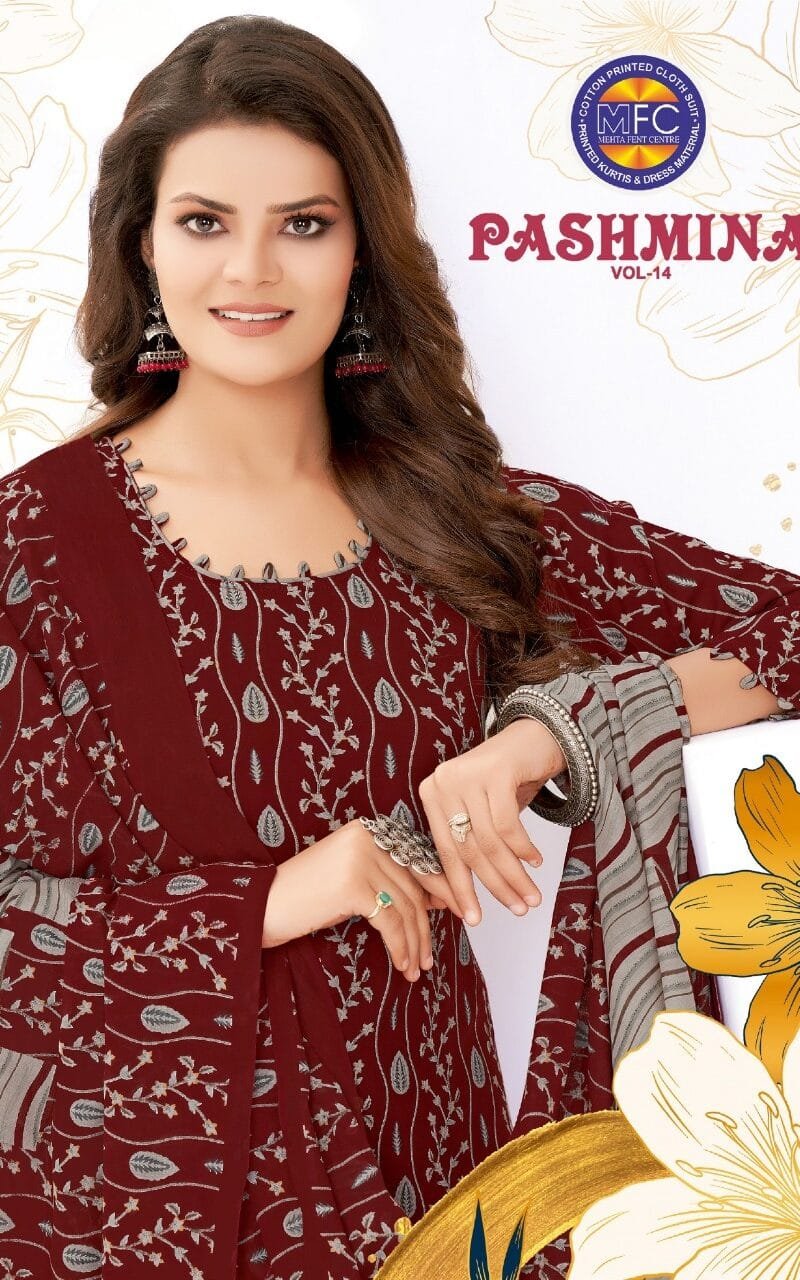 Cotton Dress Material Shopping MFC Pashmina Vol 14