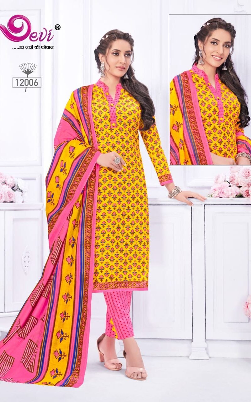 Devi Icon Vol 12 Wholesale Cotton Dress Material