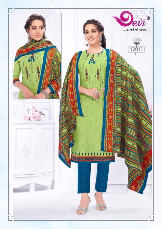 Devi Icon Vol 12 Wholesale Cotton Dress Material
