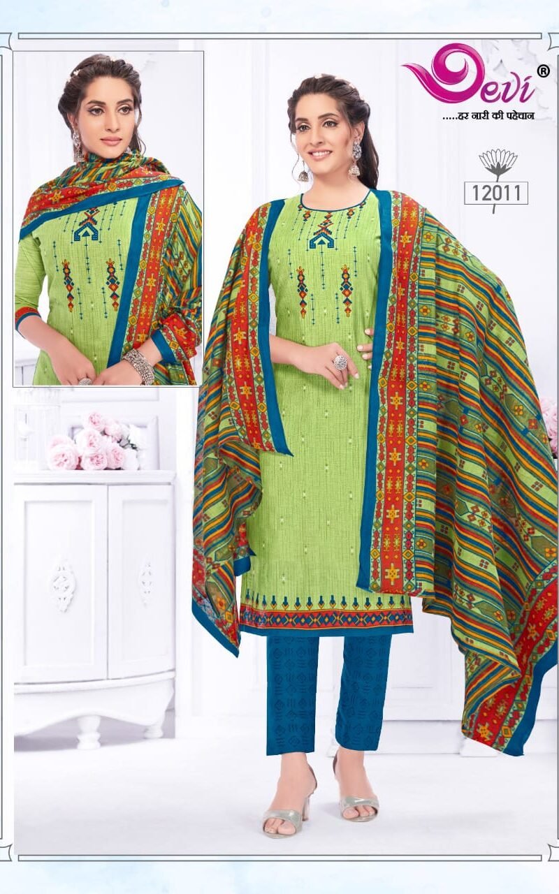 Devi Icon Vol 12 Wholesale Cotton Dress Material