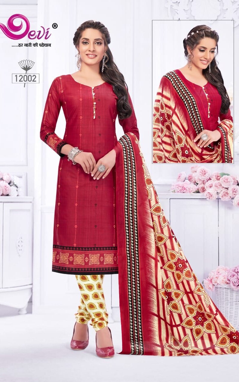 Devi Icon Vol 12 Wholesale Cotton Dress Material