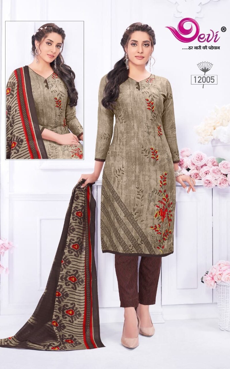 Devi Icon Vol 12 Wholesale Cotton Dress Material