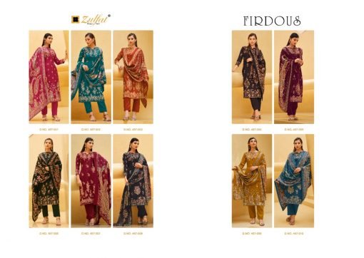 Firdous Zulfat Pashmina Suits Wholesale Online