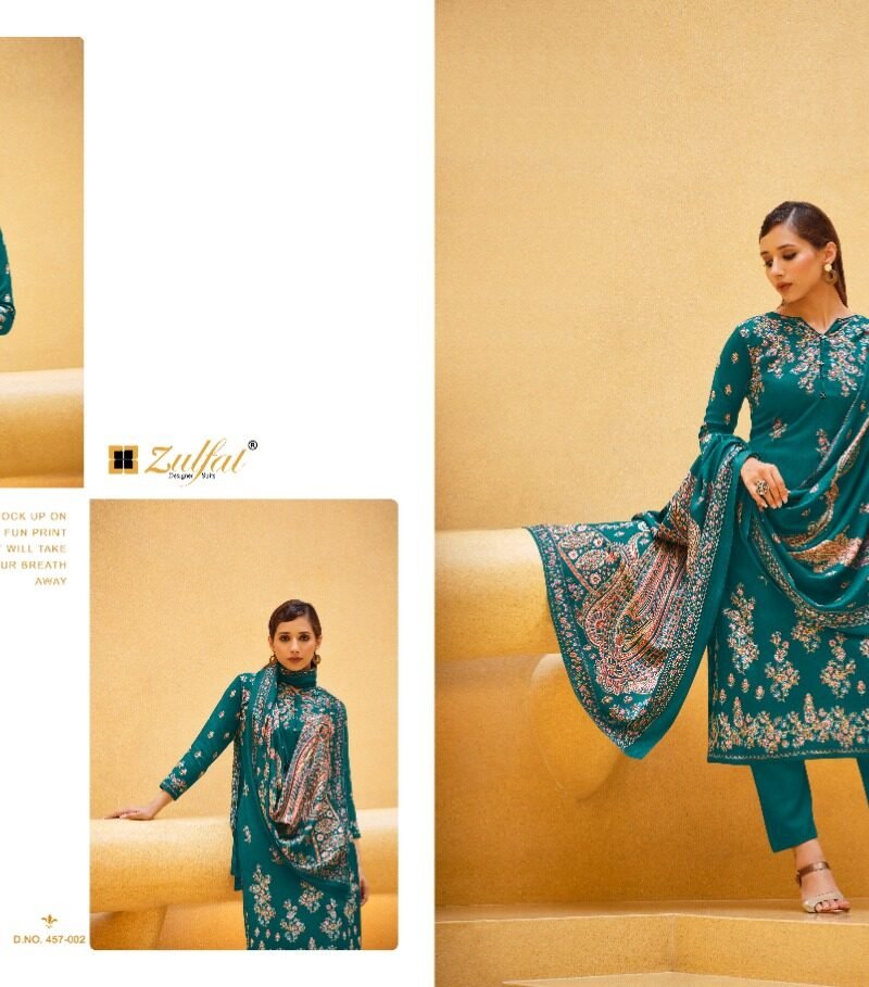 Firdous Zulfat Pashmina Suits Wholesale Online