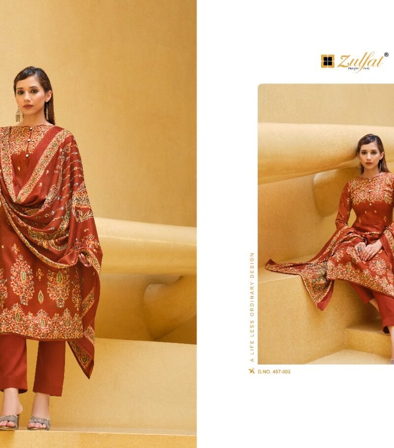 Firdous Zulfat Pashmina Suits Wholesale Online