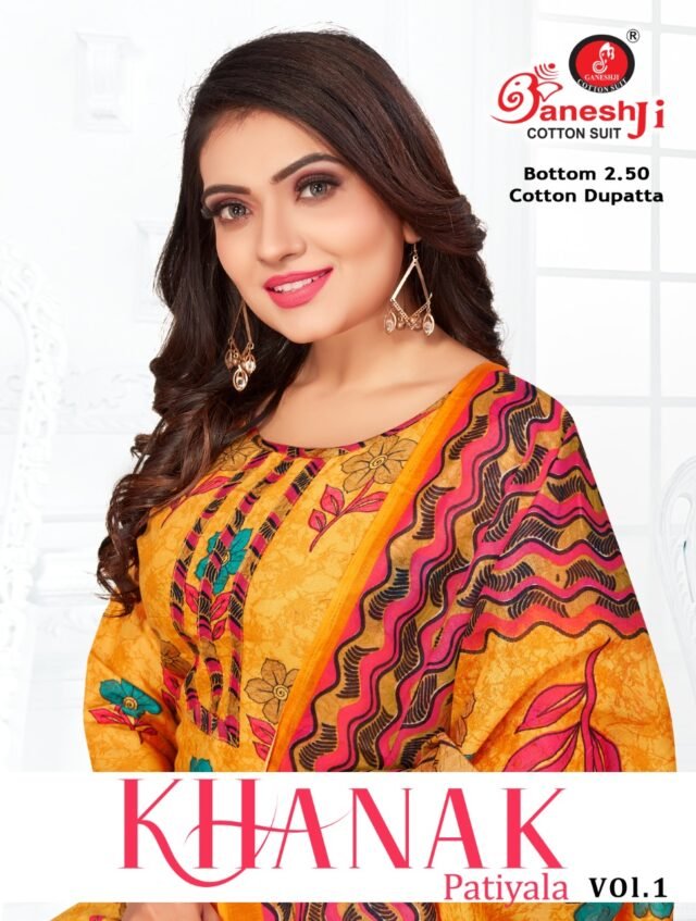 Ganeshji Khanak Vol 1 Wholesale Cotton Dress Material