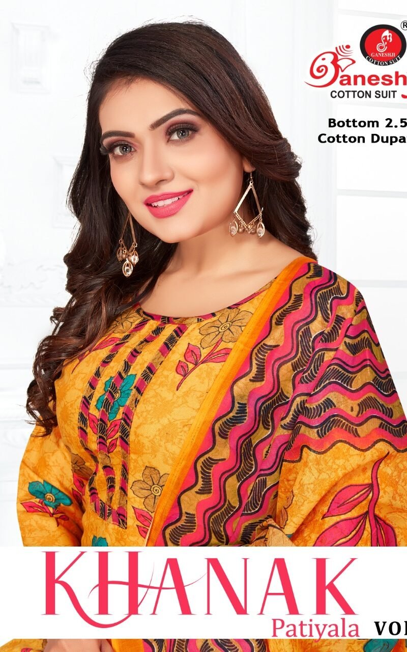 Ganeshji Khanak Vol 1 Wholesale Cotton Dress Material