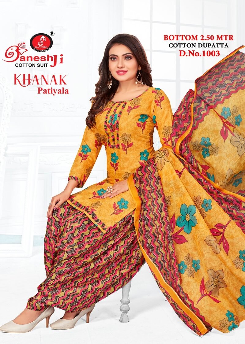 Ganeshji Khanak Vol 1 Wholesale Cotton Dress Material