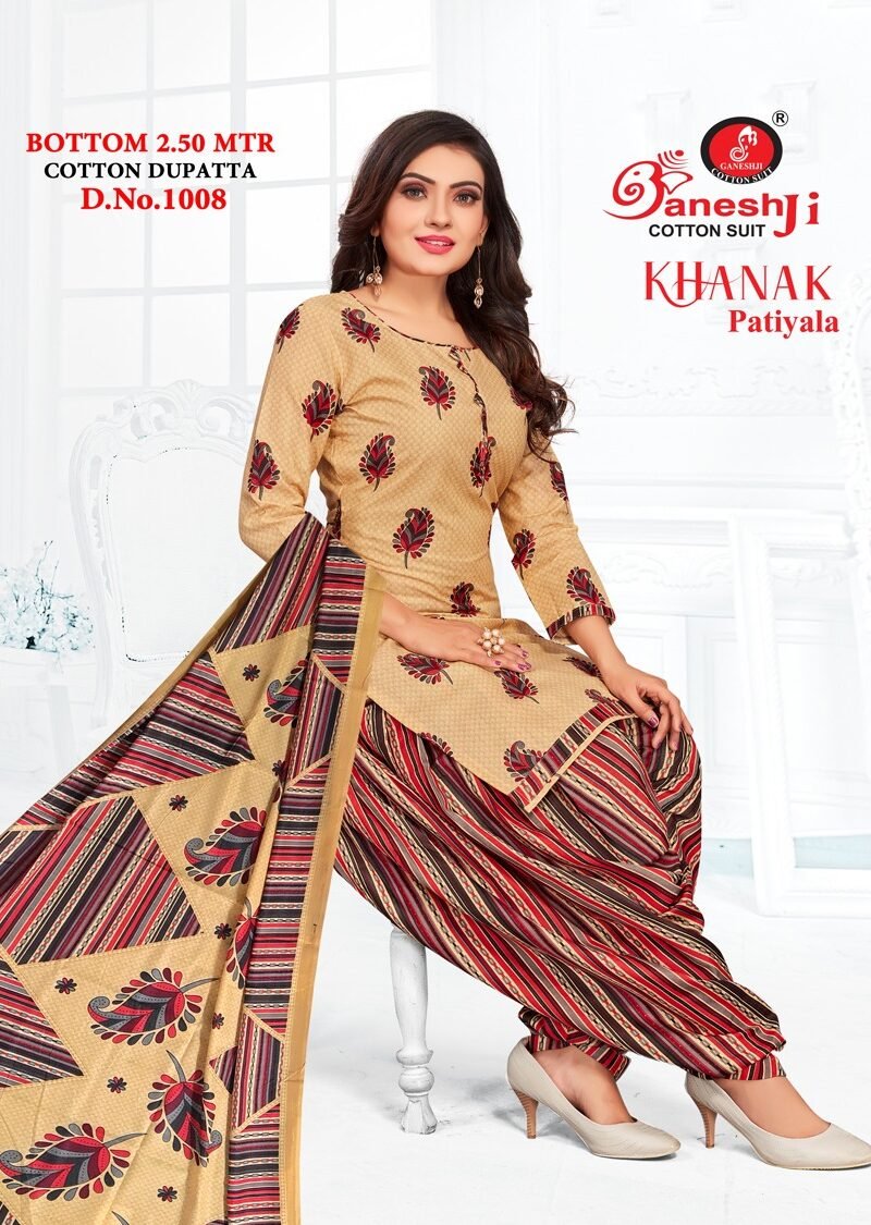 Ganeshji Khanak Vol 1 Wholesale Cotton Dress Material