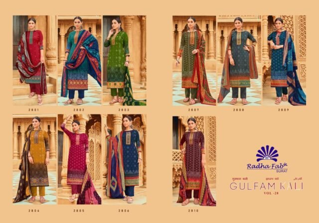 Gulfam Kali Vol 28 Radha Fab Pashmina Suits Wholesale Online