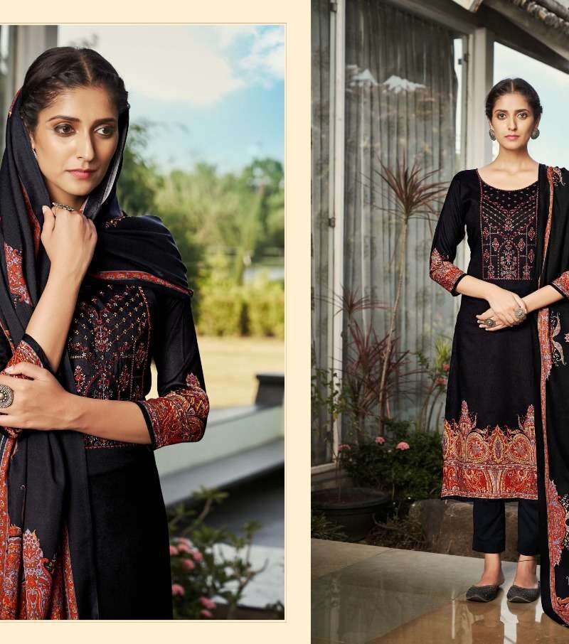 Gulmarg Romani Pashmina Suits Wholesale Online