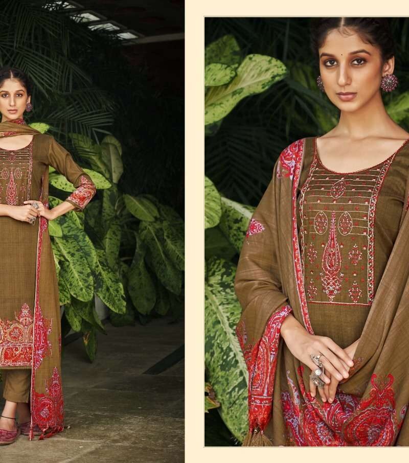 Gulmarg Romani Pashmina Suits Wholesale Online