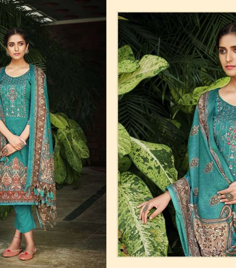 Gulmarg Romani Pashmina Suits Wholesale Online