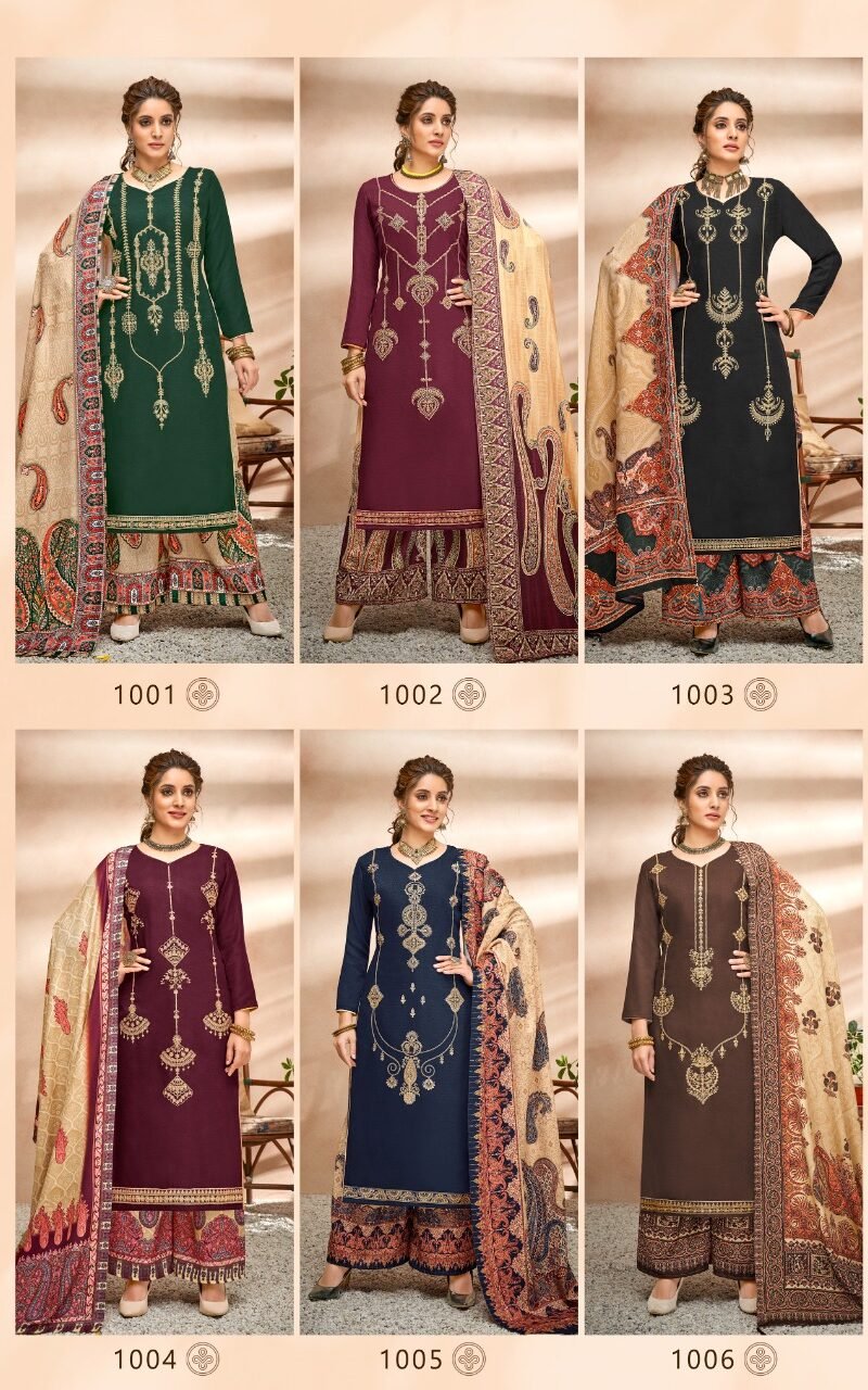 Inayat Senorita Designer Studio Pashmina Suits Wholesale Online