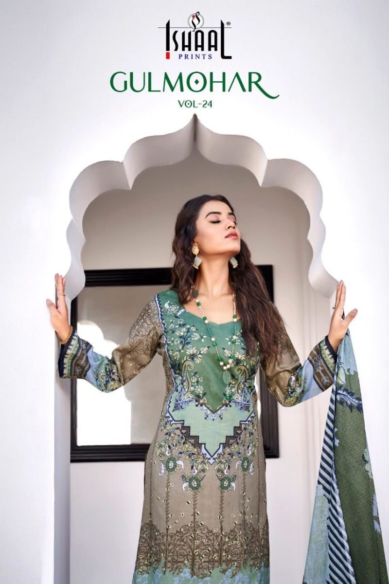 Ishaal Prints Gulmohar Vol 24 Wholesale Cotton Dress Material