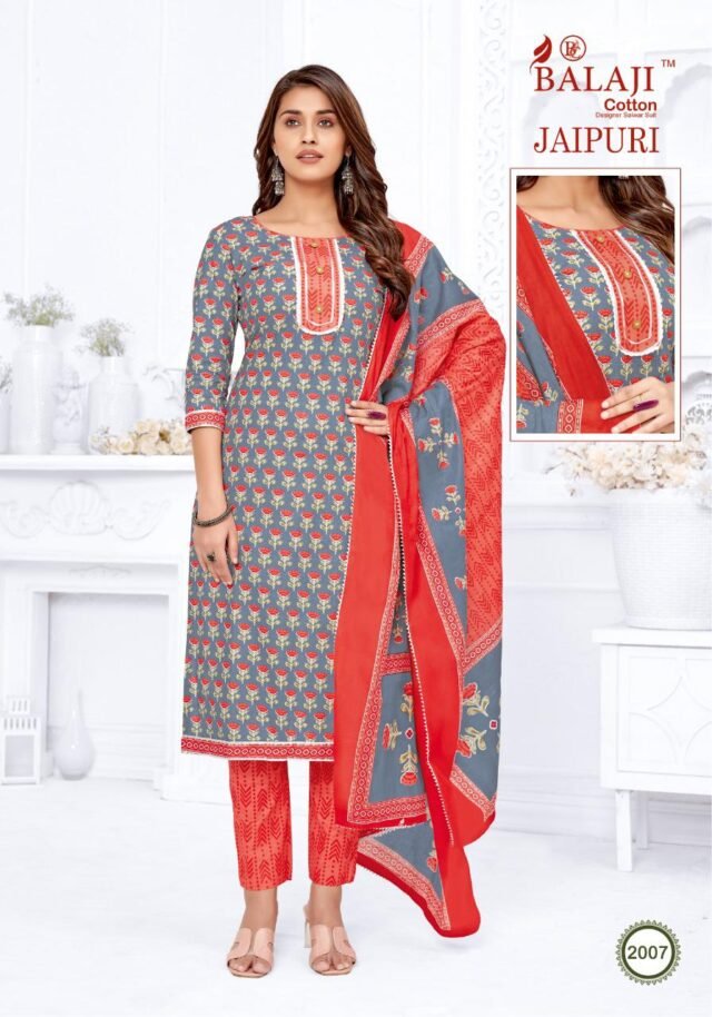 Jaipuri Vol 2 Balaji Cotton Dress Material Set