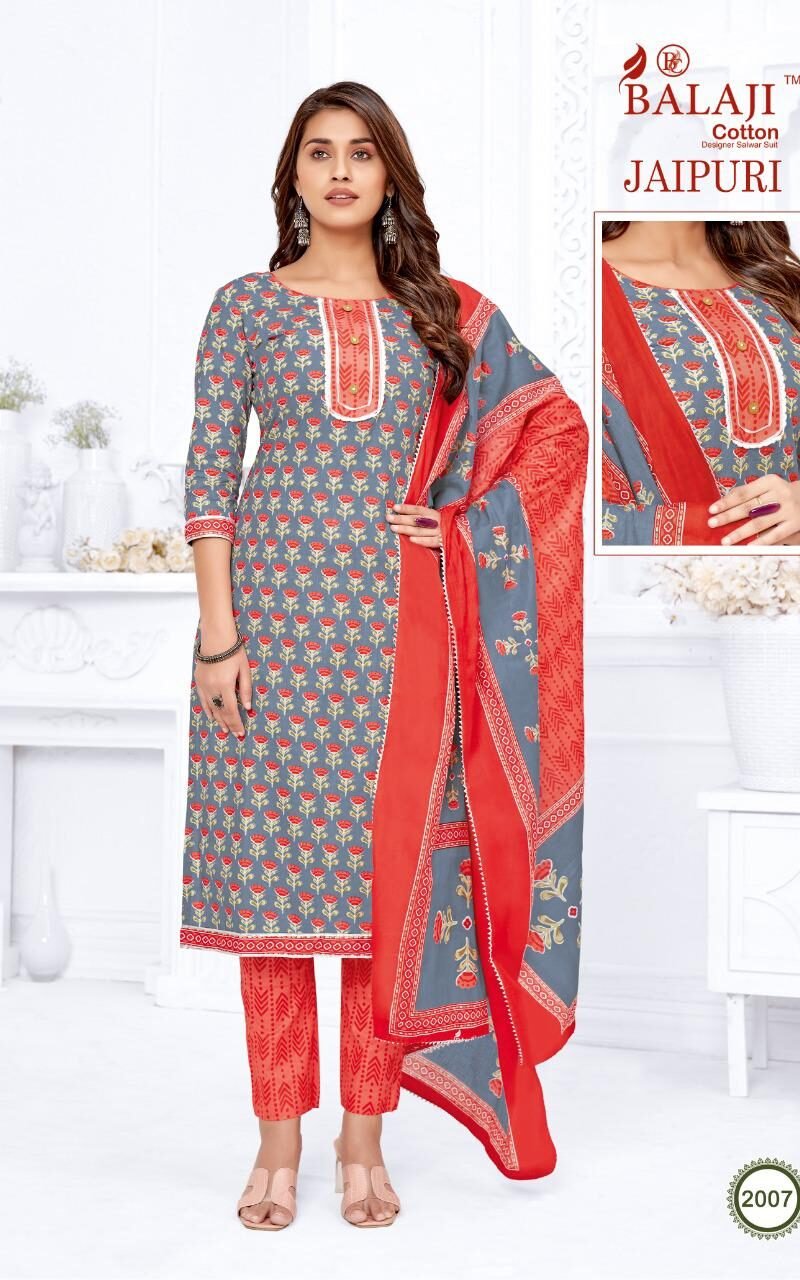 Jaipuri Vol 2 Balaji Cotton Dress Material Set
