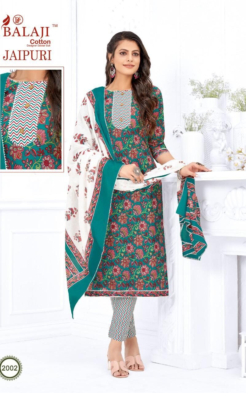 Jaipuri Vol 2 Balaji Cotton Dress Material Set
