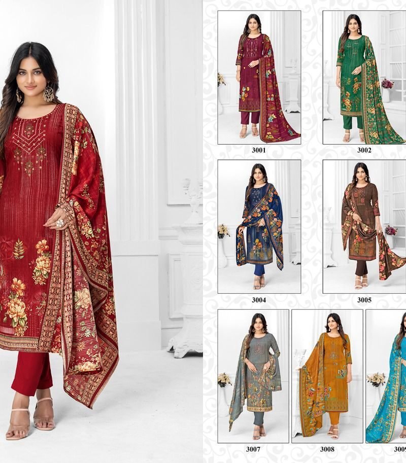 Jeba Vol 3 Shiv Gori Silk Mills Pashmina Suits Wholesale Online