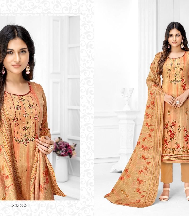Jeba Vol 3 Shiv Gori Silk Mills Pashmina Suits Wholesale Online