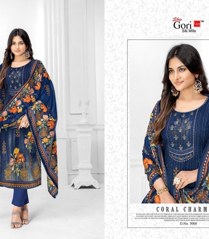 Jeba Vol 3 Shiv Gori Silk Mills Pashmina Suits Wholesale Online