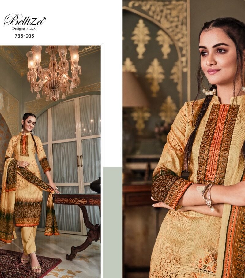 Nisarg by Belliza Pashmina Suits Wholesale Online