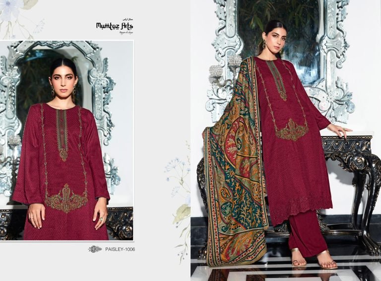 Paisley Shifli Edition Vol 1 Mumtaz Arts Pashmina Suits Wholesale Online
