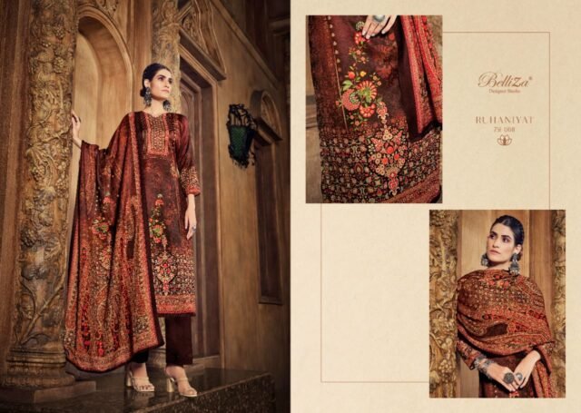 Ruhaniyat Belliza Designer Studio Pashmina Suits Wholesale Online
