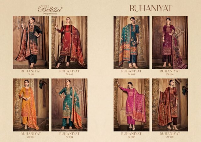 Ruhaniyat Belliza Designer Studio Pashmina Suits Wholesale Online