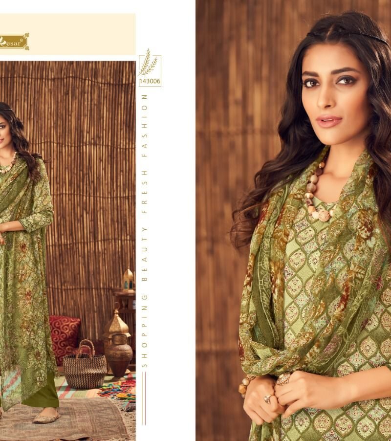 Sahin Kesar Pashmina Suits Wholesale Online