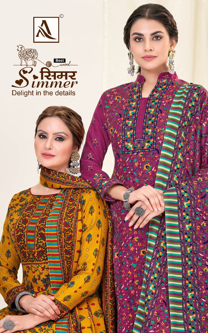 Simmer Alok Suit Pashmina Suits Wholesale Online