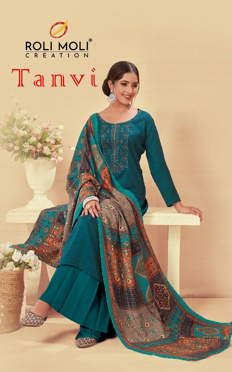 Tanvi Roli Moli Creation Pashmina Suits Wholesale Online