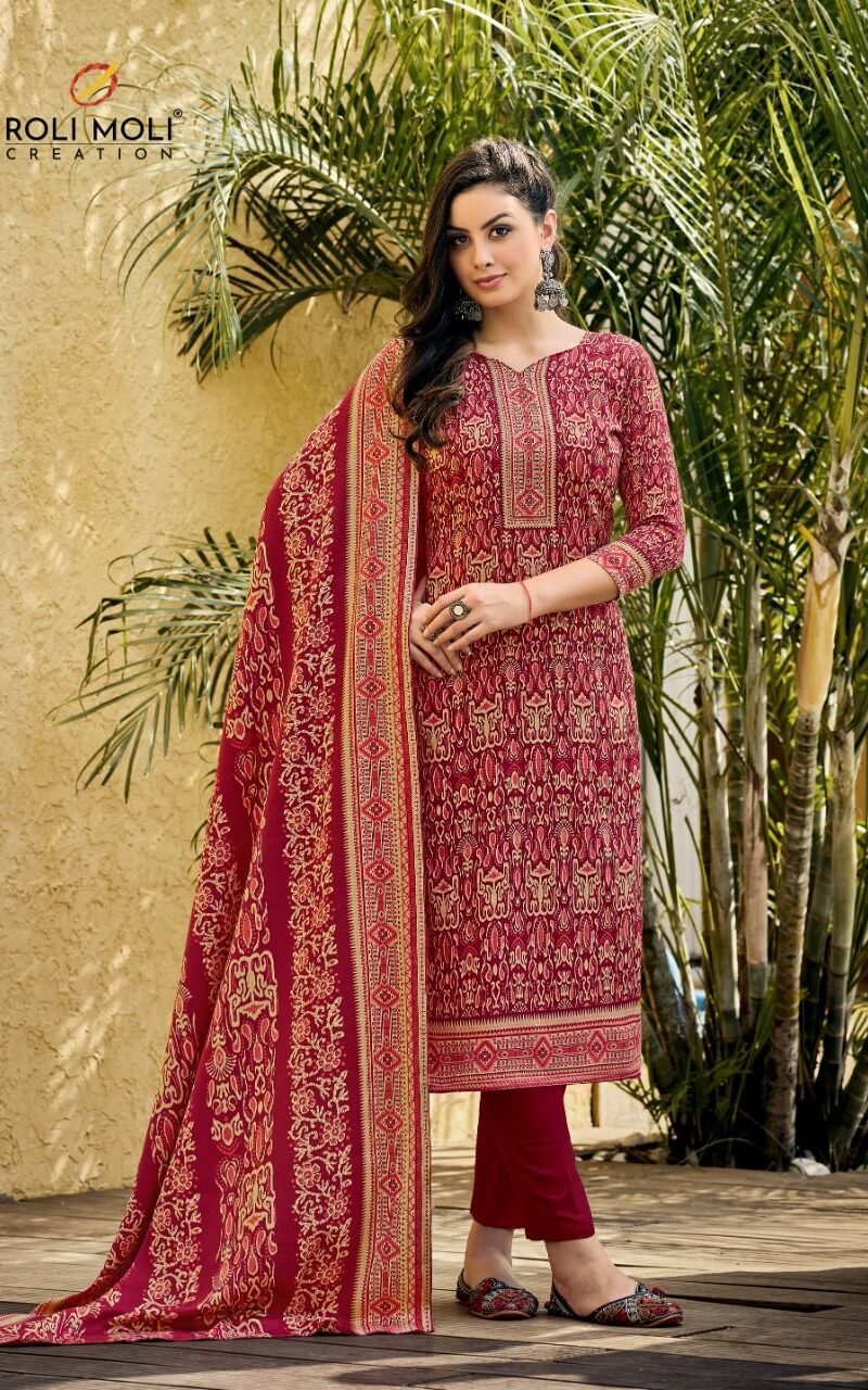 Urvika Roli Moli Creation Pashmina Suits Wholesale Online