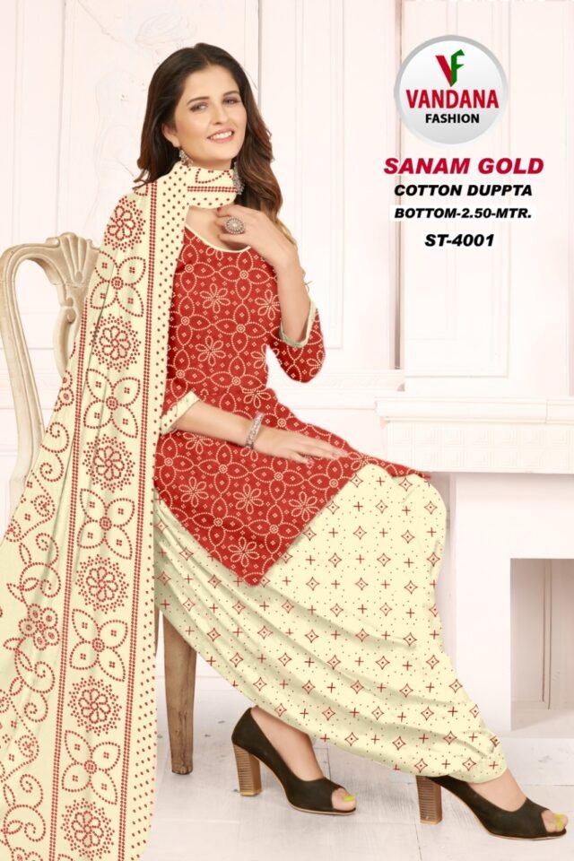 Vandana Sanam Gold Vol 4 Wholesale Cotton Dress Material
