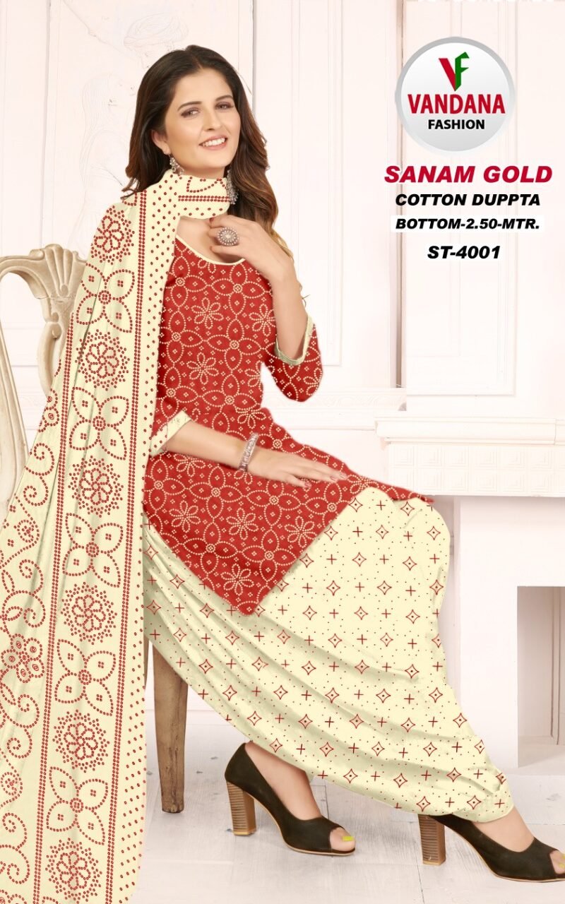 Vandana Sanam Gold Vol 4 Wholesale Cotton Dress Material
